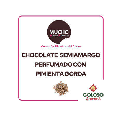 Biblioteca del Cacao - Chocolate Semi-amargo Pimienta Gorda 60g